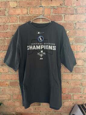 Vintage Chicago White Sox 2008 AL Central Division Champions T-Shirt XL